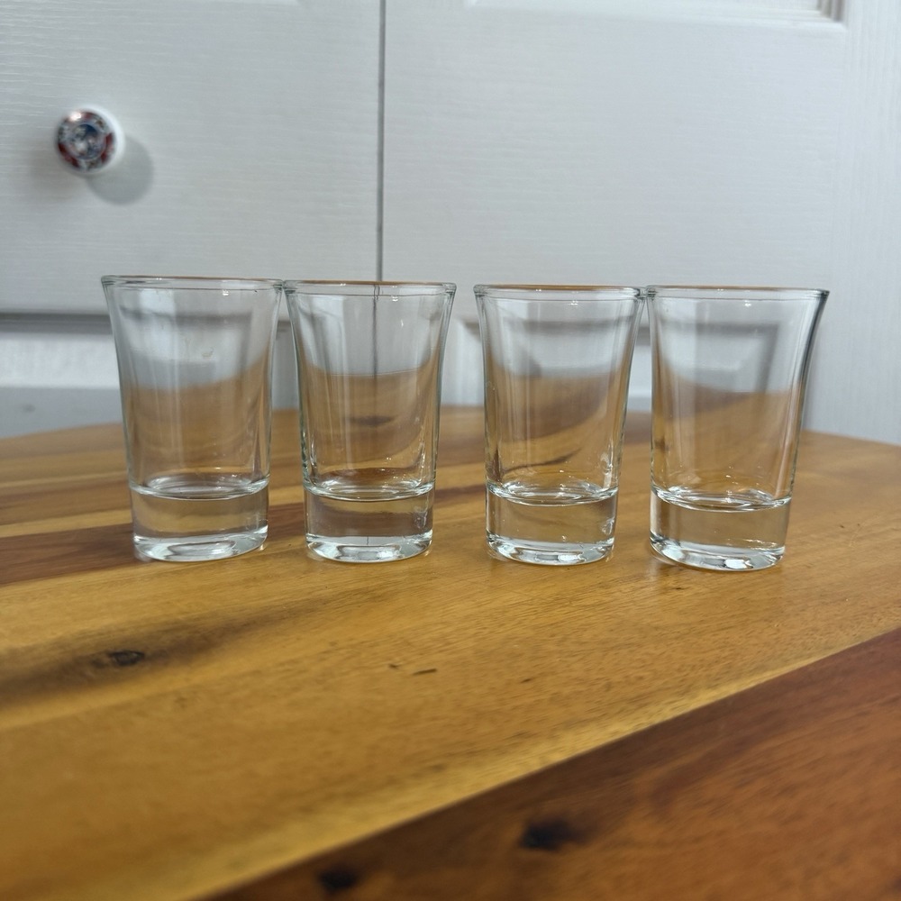 Lot Of 4 Shot Glasses Bar Man Cave Replacements Party Travel Unisex